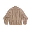BB Monogram-treningsjakke, normal passform «Beige Brown» 704495TML369378