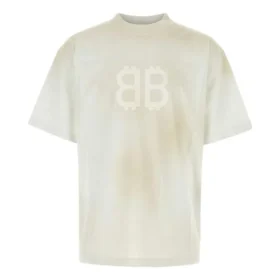 BB Paris Strass T-skjorte Medium Fit «Dirty White» 739784TOVU69012