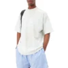 BB Paris Strass T-skjorte Medium Fit «Dirty White» 739784TOVU69012