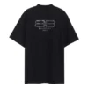 BB Paris Strass T-skjorte, medium passform «Black Faded» 739784TOVU81055