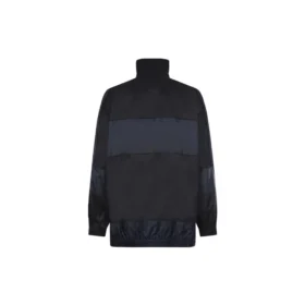 BB Patchwork Nylon Vindjakke med hel glidelås «Navy Black» 623019TIO544100