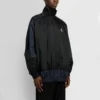 BB Patchwork Nylon Vindjakke med hel glidelås «Navy Black» 623019TIO544100