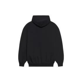 Bb Pixel fleece-hettegenser med snøring og lange ermer, svart 578135TKVI81070