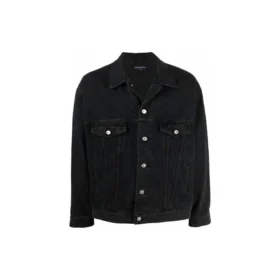 BB Sprayed Denim Jakker Large Fit «Dark Grey White» 678354TIWA21440