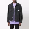 BB Sprayed Denim Jakker Large Fit «Dark Grey White» 678354TIWA21440