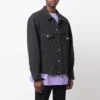 BB Sprayed Denim Jakker Large Fit «Dark Grey White» 678354TIWA21440