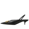 BB Square Knife Slingback-pumps «Black» 691740WAWNC1088