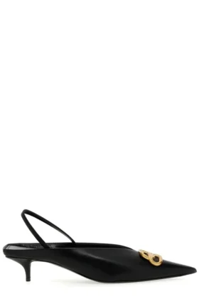 BB Square Knife Slingback-pumps «Black» 691740WAWNC1088