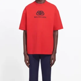 BB vanlig versjon, kort ermet, unisex, rød 578139TEV486400