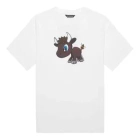 begrenset opplag, småmønster, korte ermer, unisex, hvit 612966TJVM99000