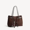 Bel Air-veske for damer, stor, i lys espresso