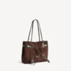 Bel Air-veske for kvinner, medium, i lys espresso