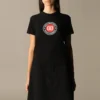 BLogo-trykk, kort ermet, svart 612964TJVD61000