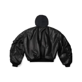 Bomberjakke med hette «Black» 750953TOS171000