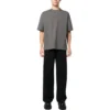 Bomulls-T-skjorte med brodert logo «Grey» 612966TNVG91300