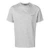 Bomulls-T-skjorte med lite logotrykk «Grey» 556151TYK281300