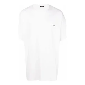 Bomulls-T-skjorte med lite logotrykk «White» 556151TYK289000