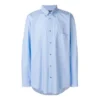 Bomullspoplin-skjorte med logo på ryggen «Light Blue» 508465TWB044850