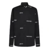 Bomullsskjorte med logotrykk «Black» 662983TOL651070