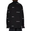 Bomullsskjorte med logotrykk «Black» 662983TOL651070