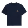 Bonjour Balenciaga bomulls-T-skjorte med rund hals «Navy» 594579THV608065