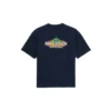 Bonjour Balenciaga bomulls-T-skjorte med rund hals «Navy» 594579THV608065