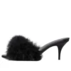 Boudoir 70 mm Sandaler «Black Feathers» 787447W0WMQ1000