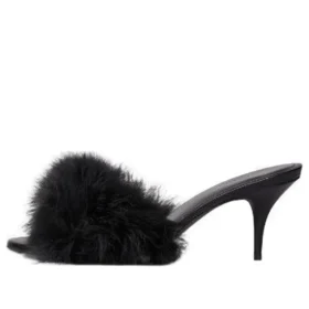 Boudoir 70 mm Sandaler «Black Feathers» 787447W0WMQ1000