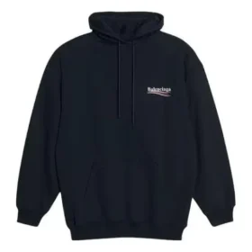 Broderte Political Campaign-hettegensere i oversized-modell «Black White» 620947TKVI91070