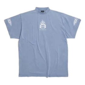 Burning Unity T-skjorte Oversized «Light Blue» 787349TQVW74164