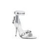 Cagole 110 mm Sandaler «White Arena Lambskin» 743057WAD4E9081