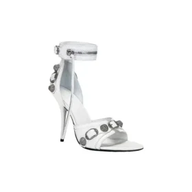 Cagole 110 mm Sandaler «White Arena Lambskin» 743057WAD4E9081