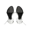 Cagole 110 mm Sandaler «White Arena Lambskin» 743057WAD4E9081