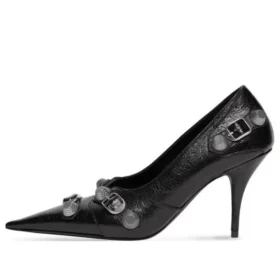 Cagole 90 mm pumps «Black Arena Lambskin» 714252WAD4E1081