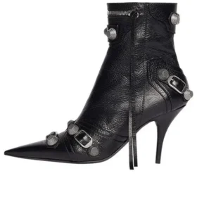 Cagole 90 mm støvletter «Black Arena Lambskin» 694379WAD4E1081