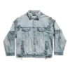 Cagole-jakke i oversized-modell «Blå» 764521TDW144016