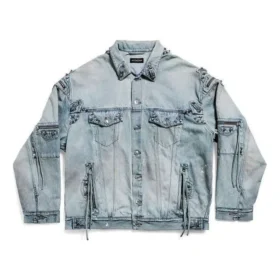 Cagole-jakke i oversized-modell «Blå» 764521TDW144016