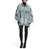 Cagole-jakke i oversized-modell «Blå» 764521TDW144016