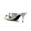 Cagole-mules med hæl «White Lambskin» 714253WAD4E9081