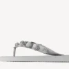 Cagole-sandaler for kvinner i Balenciaga-grå/krystall