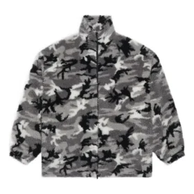 Camouflage-jakke med glidelås «Grey» 681818TLQ121240