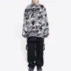Camouflage-jakke med glidelås «Grey» 681818TLQ121240
