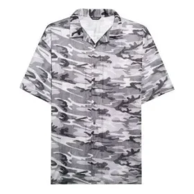 Camouflage Mesh-skjorte «Grey» 647651TJLC51240