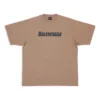 Caps T-skjorte Boxy Fit «Tan» 651795TNVL17761