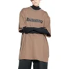 Caps T-skjorte Boxy Fit «Tan» 651795TNVL17761