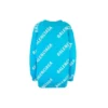 Cardigan med logo-monogram og avslappet passform «Blue» 625330T31784661