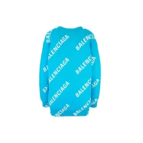 Cardigan med logo-monogram og avslappet passform «Blue» 625330T31784661