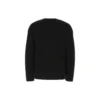 Cardigan med ton-i-ton-logo over hele «Black» 720058T16611000