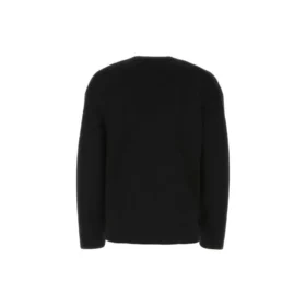 Cardigan med ton-i-ton-logo over hele «Black» 720058T16611000