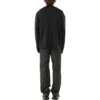 Cardigan med ton-i-ton-logo over hele «Black» 720058T16611000